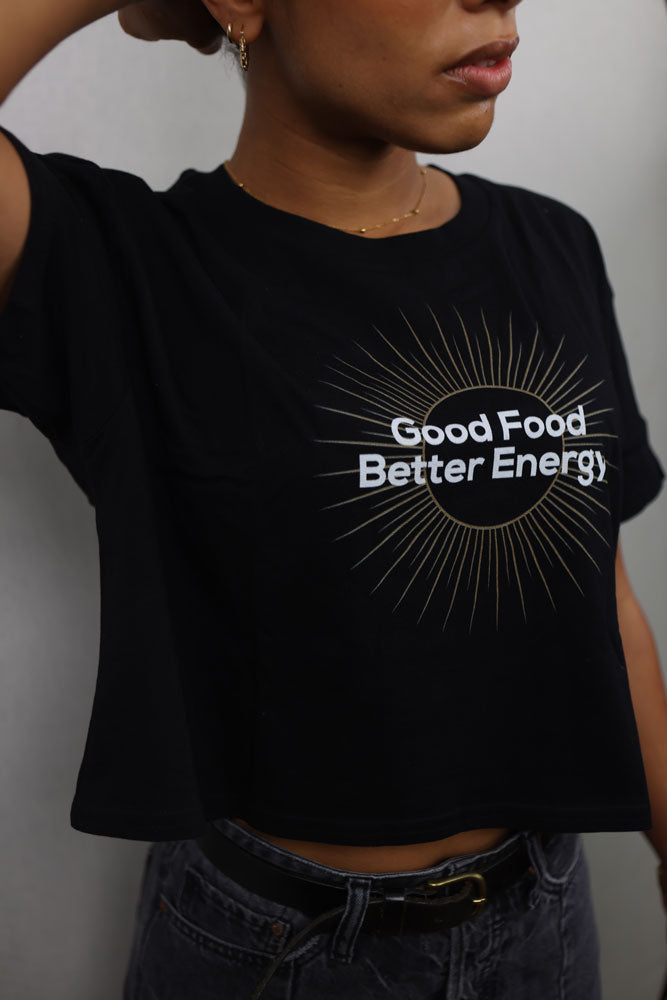 Good Food Better Energy Crop Top