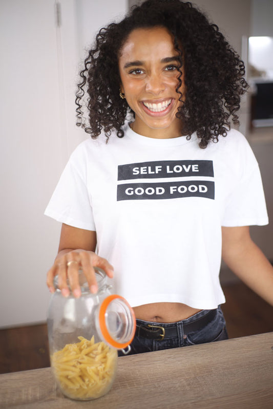 Self Love, Good Food Crop Top